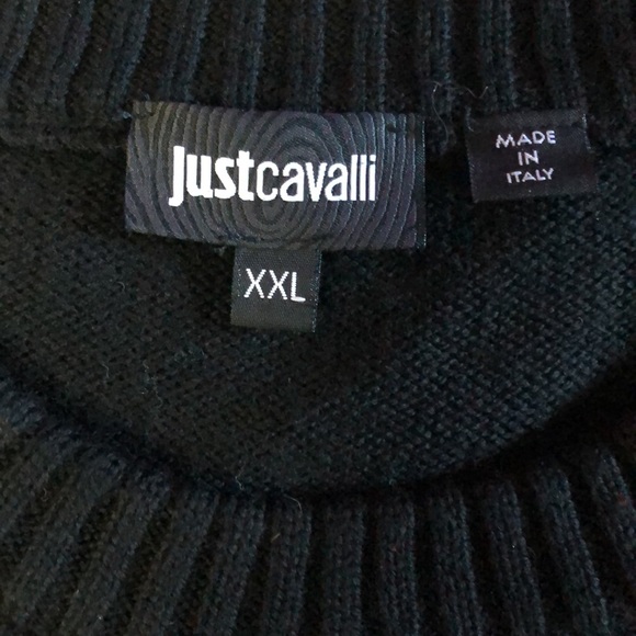 Just Cavalli letter J crew neck sweater - Picture 2 of 6